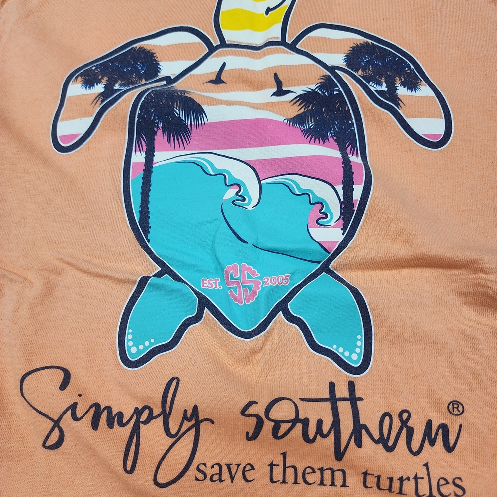 Simply Southern Kids Peach T-Shirt - Picture 6 of 8